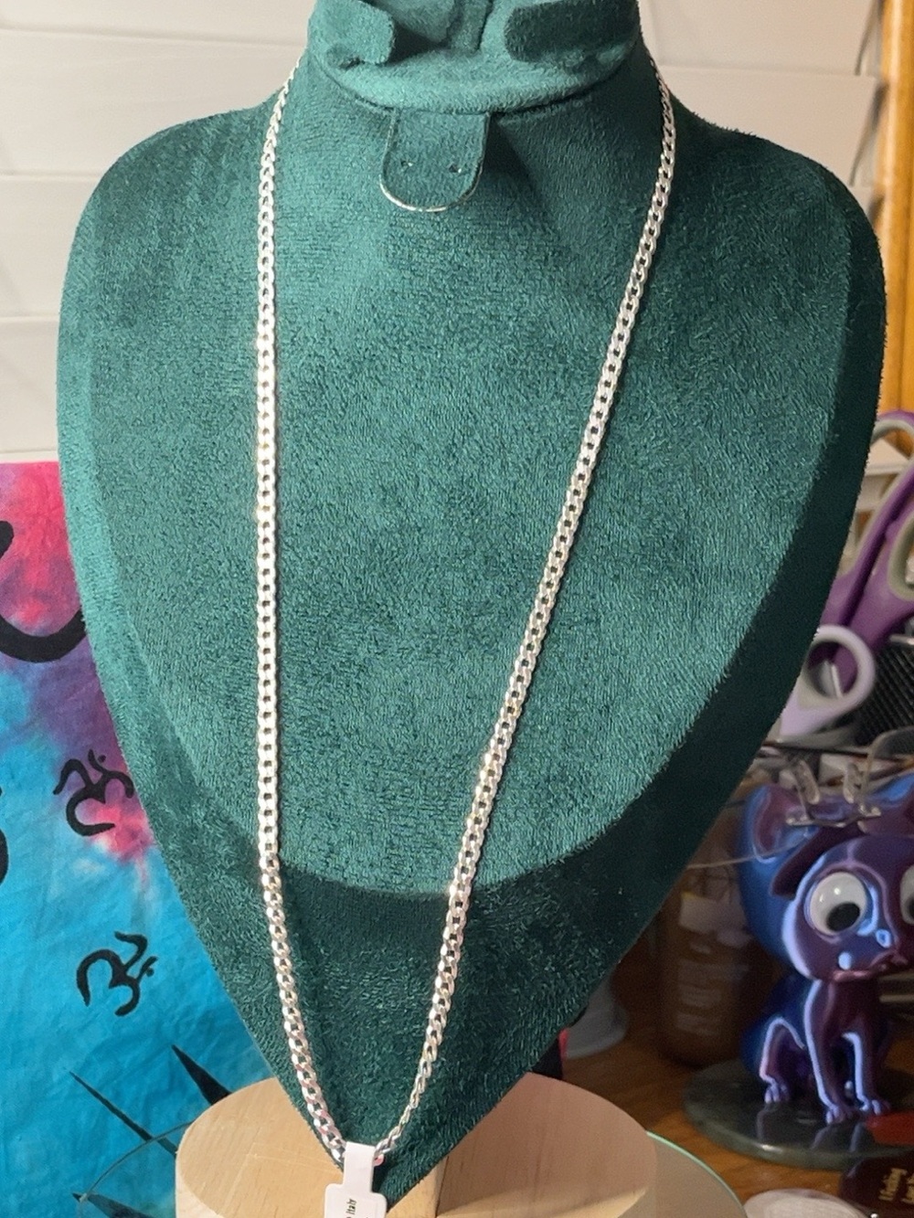 4 mm 925 Sterling Silver Italian Curb Chain — 24” NWT